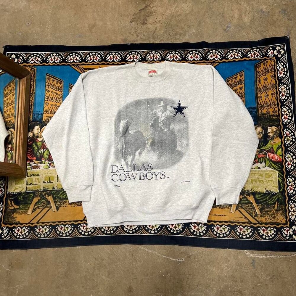 Vintage Dallas cowboys nutmeg sweatshirt Size xl western rodeo horses 90s NFL